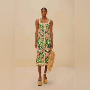 farm rio giannina knit midi dress FARM Rio | Dresses | Anthropologie Farm Rio Giannina Knit Paisley Orange  Slim Midi Dress